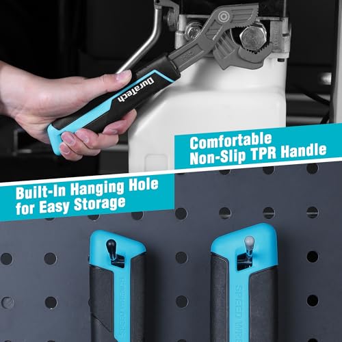 DURATECH 2-Piece Self-Adjusting Wrench Set, 8" & 12" Pipe Wrenches - size: 8" & 12"