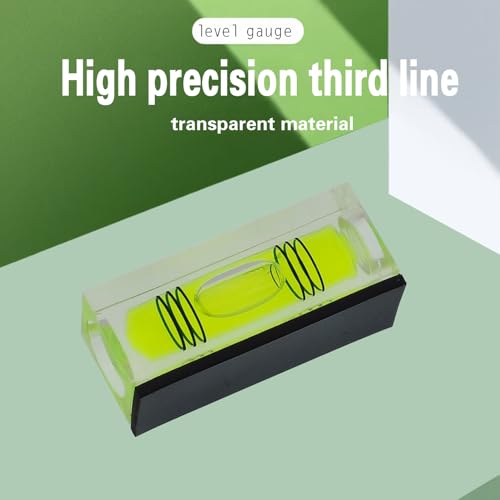 High precision mini bubble, double line small bubble, three line flat ball level, household level ruler can be turned 180 degrees (Magnetic, 40 * 17 * 15mm（4PCS)) - size: 40*17*15mm（4PCS)