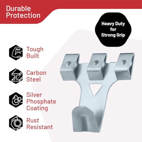 CrimsonMark 303-Piece Picture Hanging Assortment with Heavy Duty Hooks | Includes Nails, Sawtooth, D-Rings, Wire, Level & Metal Wall Hooks for Picture Framing and Canvas Mounting in Silver. - size: Silver