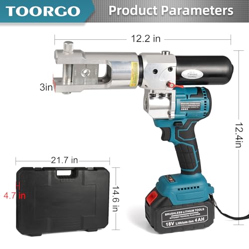 Electric Hydraulic Cable Lug Crimping Tool, 8 AWG to 500 MCM - size: MZS-240-3x