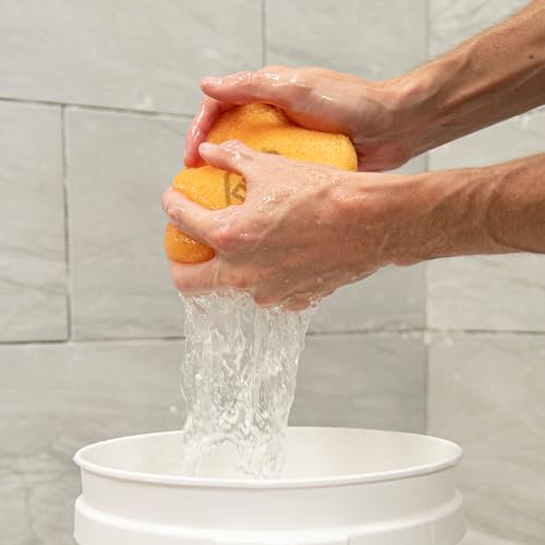 QEP 70005Q-6D 7.5 Inch x 5.5 Inch x 1.875 Inch Grouting, Cleaning and Washing Sponge, X-Large, 6-Pack, 6 Pack, Yellow, 6 Count