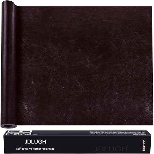 JDLUGH Leather Repair Patch Tape, 15x60 Inch, Brownish Brown2.0 - color: Brownish brown2.0, size: 15x60 Inch