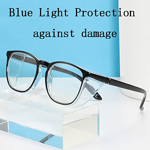 Safety Glasses for Men Women Nurses Anti Fog Stylish Fashion Comfortable Goggles with Side Shields Eye Protection for Adult - color: Black