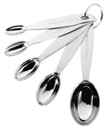 Cuisipro Stainless Steel Measuring Spoon Set Silver, Standard