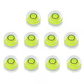 10PCS Precision Round Bubble Level Mini Spirit Level DIY Measuring Tool Kit (18x9mm) - size: 18x9mm