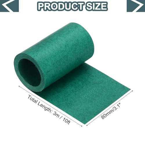 MECCANIXITY Electrical Insulating Fish Paper 80mm, 10ft Green - size: 80mm