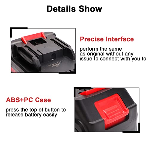 21v Lithium Battery - 4.0 Ah Battery with Charger Adapter Led Indicator Compatible with Leaf Blower - size: 4.0 AH