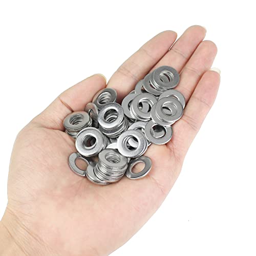 5/16 Inch Flat Washers, 304 Stainless Steel Flat Washers, 100 Pieces - size: 5/16" (100 Pieces)