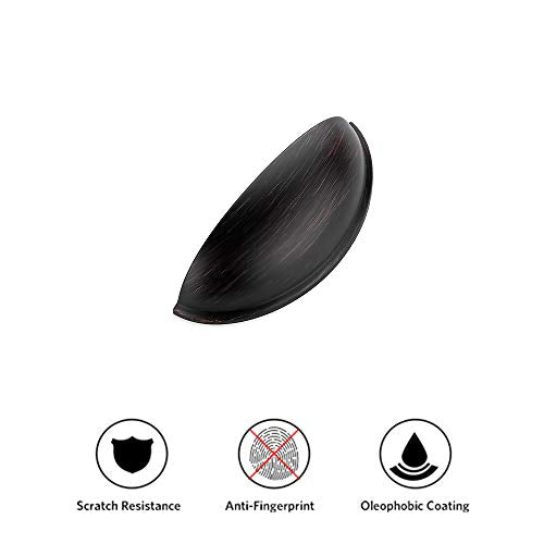 Ravinte Oil Rubbed Bronze Drawer Pulls Cabinet Cup Pulls 3 Inch 10 Pack | Kitchen Hardware, Cup Pull Shape, Cabinet Handles, Drawer Handles, Smooth Drawer Grip,For Dressers, Cupboards - color: Oil Rubbed Bronze