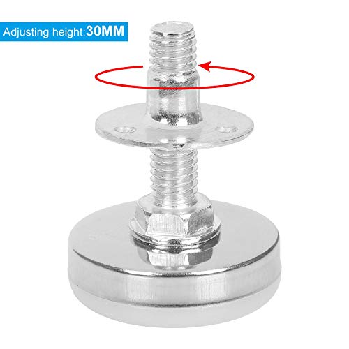 ZOEYES 16 Pack Adjustable Leveling Feet M8 5/16 inch Heavy Duty Furniture Levelers Adjustable Table Feet with T Nut Bolt for Chairs Cabinets Sofa Workbenches and Furniture Legs
