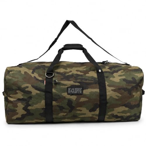 Heavy Duty Cargo Duffel Large Sport Gear Drum Set Equipment Hardware Travel Bag Rooftop Rack Bag - color: Camouflage, size: 36" x 17" x 17"