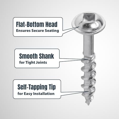 POWERTEC 72496 Twin Pocket Hole Jig Kit for Woodworking - with Drill Bit, Driver Bit, Hex Key, Stop Collar & 150 PK Pocket Hole Screws, Maxi-Loc Head, #2 Square Drive, 1-1/4" Coarse Thread - style: TwinPocket Hole Jig w/ 1-1/4" Screws (150PK)