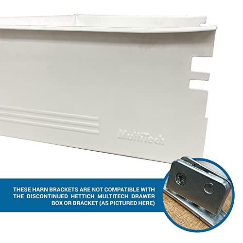 2 Pairs Rok Harn Impaz Drawer Box Slide Runner Front Fixing Brackets - style: 2 Pairs, Left/Right