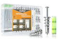 KURUI Heavy Duty Metal Drywall Anchors, Self-Drilling Anchor & Screw Kit
