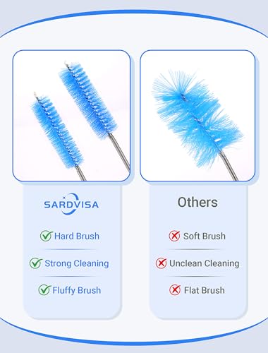 SARDVISA Drain Cleaning Brush, 66 Inch Flexible Pipe Cleaner, 3 Straw Brush - size: mini clean brush