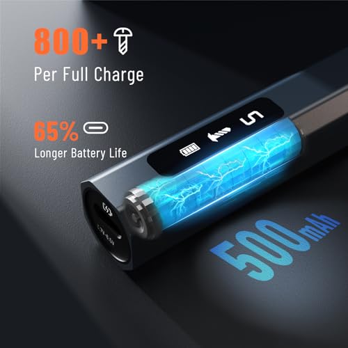 KATERK Electric Screwdriver, 500mAh Mini Electric Screwdriver