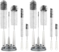MR.SIGA 10 Pack Bottle Brush Cleaning Set with Storage Holder, Cleaning Brushes for Long Narrow Neck Bottles, Water Bottles, Baby Bottles, Tumblers, Drinking Glasses, Strews - size: 5.3 x 5.3 x 15.5 inch (Pack of 2)