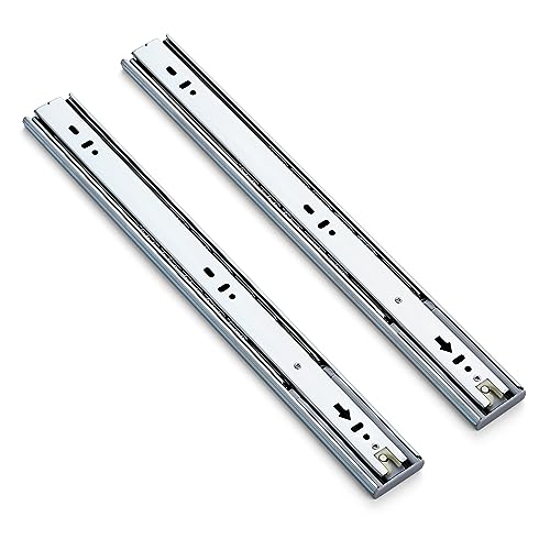 Ravinte Silver Soft Close Drawer Slides 16 Inch 1 Pairs 2 Pack - color: Silver, size: 16 Inch