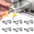 6PCS Sliding Door Safety Lock Sliding Child Proof Window Locks | childproof window door locks, adjustable 0.66'' to 1.65'', stainless steel, for sliding windows, child safe. - color: 6PCS