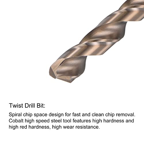 uxcell M10 x 1.5 Spiral Point Thread Tap and 8.5mm Drill Bit Set, Metric Titanium Plated Cobalt High Speed Steel Machine Screw Thread Tap Threading Tool - size: M10 x 1.5 + 8.5mm