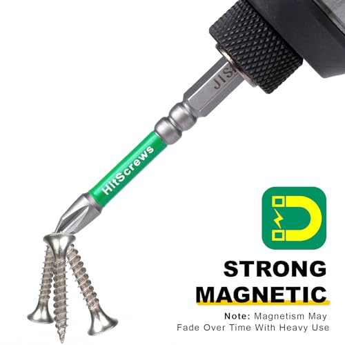 JIS Screwdriver #1 Magnetic Anti-Slip Impact Driver Bits 3 inch - 5 PCS - size: JIS #1-3"