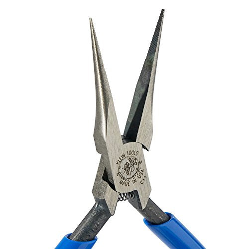 Klein Tools D335-51/2C Linemans Pliers, Needle Nose Side Cutters, Spring Loaded, 5-Inch, Extra Slim