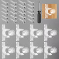 KIBBEH 8 Sets False Front Cabinet Clips Kitchen Cabinet Doors Replacement