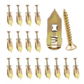 200 Pcs Self Drilling Drywall Anchors and Screws Kit，No Drill Or Holes in Wall, Wall Anchor for Hanging TV Shelf Straps Cabinet (100pcs0.47 x 1.18Inch,100pcs0.47 x 1.57 Inch)