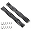Ravinte Matte Black Soft Close Drawer Slides 14 Inch 1 Pairs 2 Pack - color: Black, size: 14 Inch