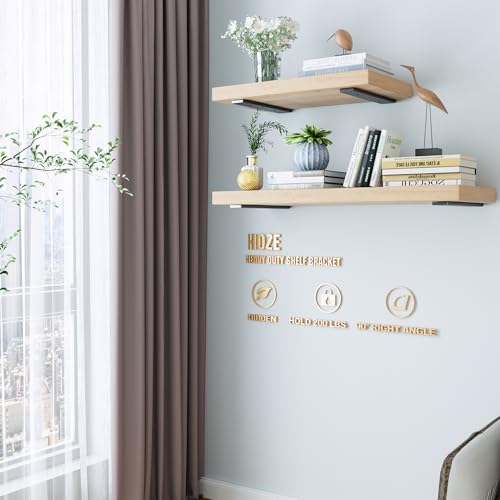 Durable 10-Inch Shelf Support Brackets - Set of 4, Heavy-Duty Steel, Modern Black Matte, Versatile & Easy Installation, Perfect for Home and Office - size: 10 Inch, style: 4 Pack