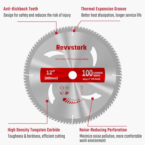Circular Saw Blade 12 Inch 100T for Cutting Various Wood - size: 12 In 100T