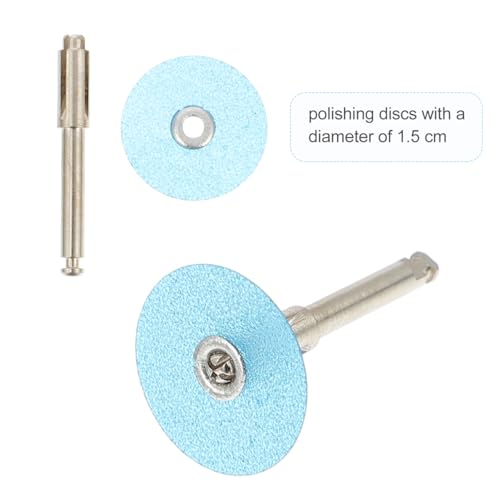Healifty Finishing Discs with Mandrel Tooth for Composite Filling Finishing Oral Polish Tool for Front and Back 0.59 in Diameter One-Time Use - color: 40 Pcs