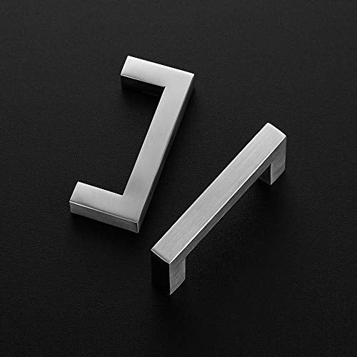 Ravinte Brushed Nickel Square Cabinet Handles & Pulls 3 Inch 10 Pack - size: 3-1/2 in (3 in Hole Center)