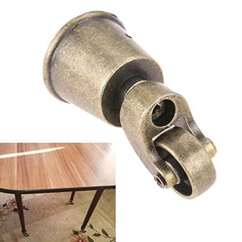 dophee 4Pcs Bronze Swivel Round Cup Caster for 25-30mm/1"-1.18" Wood Legs