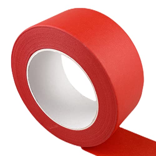 Red Wide Masking Tape, 3 Inch X 55 Yards - color: Red, size: 3 Inch X 55 Yard