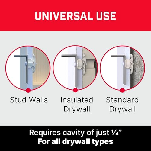 Bullfix Universal Plasterboard Fixings Heavy Duty - 6 Pack - size: 6 Pack