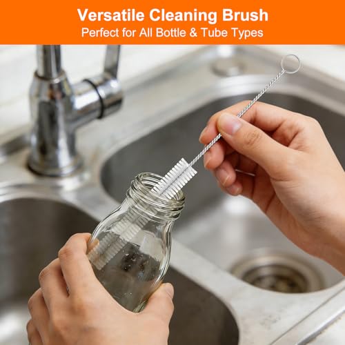 Long Straw Cleaner Brush 10-Pack, 8 Inch Straw Cleaning Brushes