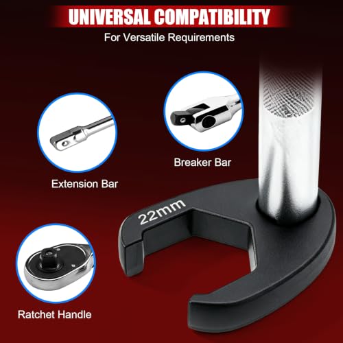 21Pc Crowfoot Wrench Set–6 Point, 1/2" & 3/8" Drive, Metric 8-32mm