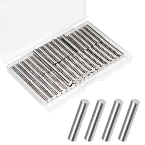50Pcs M5 x 25mm (Approx 3/16" x 1") 304 Stainless Steel Dowel Pins - size: M5 x 25mm