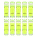 HARFINGTON 10pcs Small Cylindrical Bubble Level Vials 10x35mm PMMA Mini Horizontal Bubble Spirit Level Measuring Layout Tools for RV TV Picture Frame Hanging Tool Leveler - size: 10x35mm