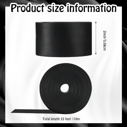 2 Inch Heat Shrink Tape Black Electrical Roll Shrinkable Wrap - size: 2 Inch