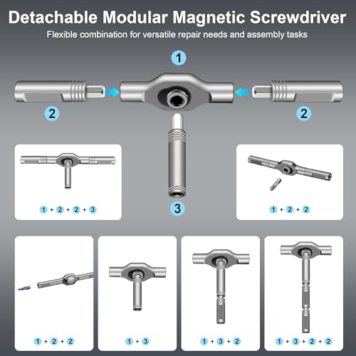 JENABOM 42 in 1 Magnetic Screwdriver Set,DIY Ratchet Screwdriver - size: 42 in 1