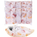 50 Pairs Disposable Shoe Covers, Kids Cat Print with Double Elastic Cuffs