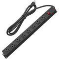 HHOSET Heavy Duty Long 8 Outlets, 14AWG Extension Cord, Black, 4FT, 1 - size: 4ft