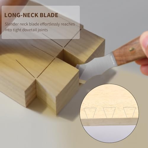 RUITOOL 2-Piece Woodworking Marking Knife Set with Bamboo Storage Box