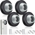 Blulu Door Stopper Wall Bumper Flush Mount Protector - color: Black