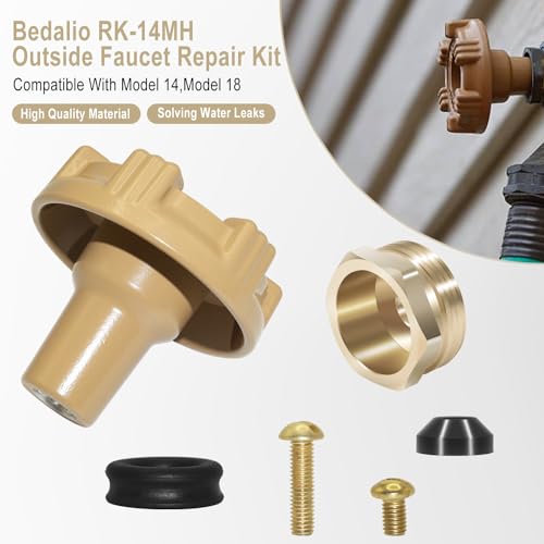 RK-14MH Outside Faucet Repair Kit Metal Handle Compatible with Woodford Model 14,Model 18 - size: RK-14MH