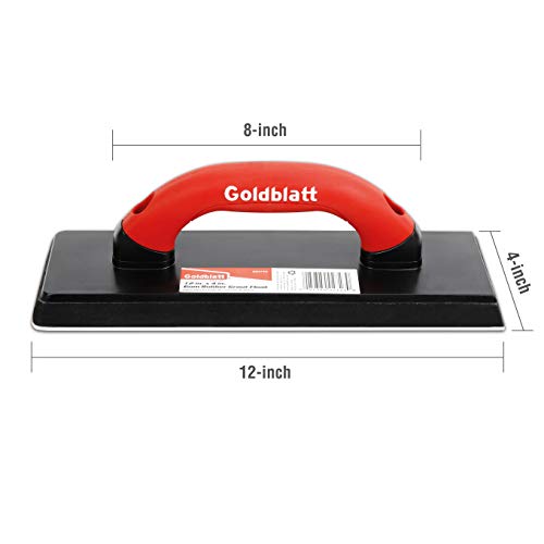 Goldblatt 4" x 12" Grout Float for Tile, Molded Rubber Grout Float