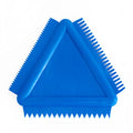 Wood Graining Painting Tool yyangz Triangle Shaped Wood Texture Graining Tool, Household Wall Art Paint Rubber for DIT Wall Room Decoration, Blue