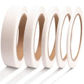 5 Rolls Pinstripe Tape - Masking Tape 1/16", 1/8", 1/4", 1/2", 3/4" - Thin Painters Masking Automotive Tape for DIY, Car, Auto, Paint, Art, Tumblers (White) - color: White